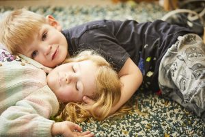 Toddler's napping together